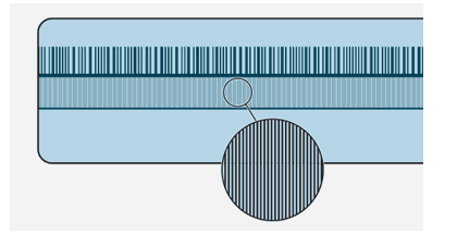 What are the definitions of grating period, signal period, measuring step and resolution of optical scales?